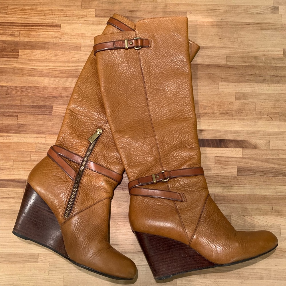 Coach Wedge Heel Adair Boots